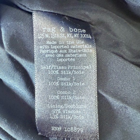 Rag & Bone 100% Silk Harris Slip Dress Size 2 - Picture 6 of 7